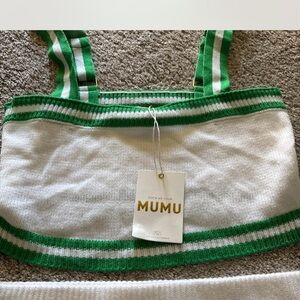 Show Me Your MuMu Green and White Skirt Set